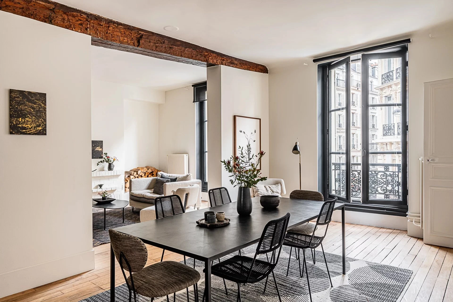 Apartment bathed in sunlight