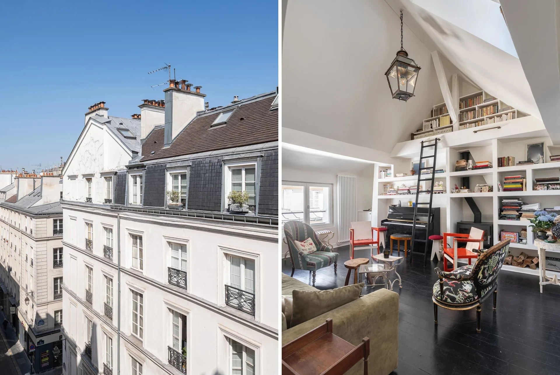 Duplex en dernier étage, rénové et lumineux