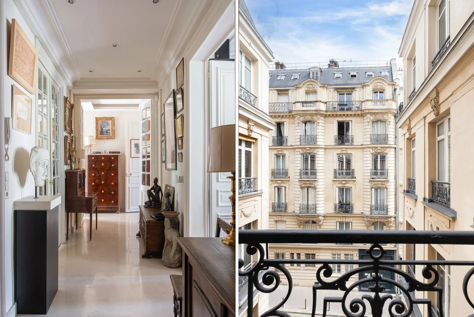 Stunning family Haussmann building with south-facing reception room