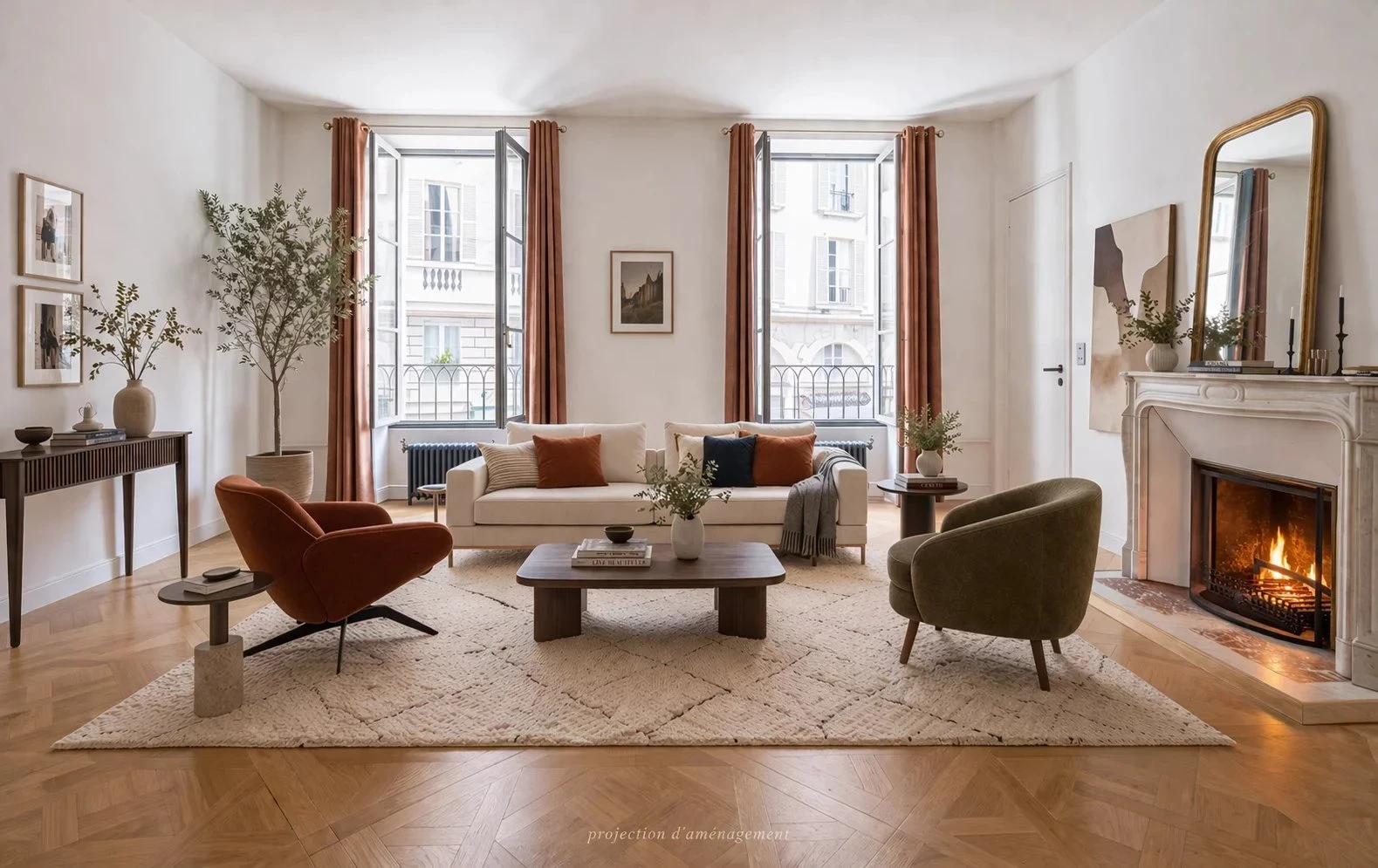 Appartement familial repensé et rénové