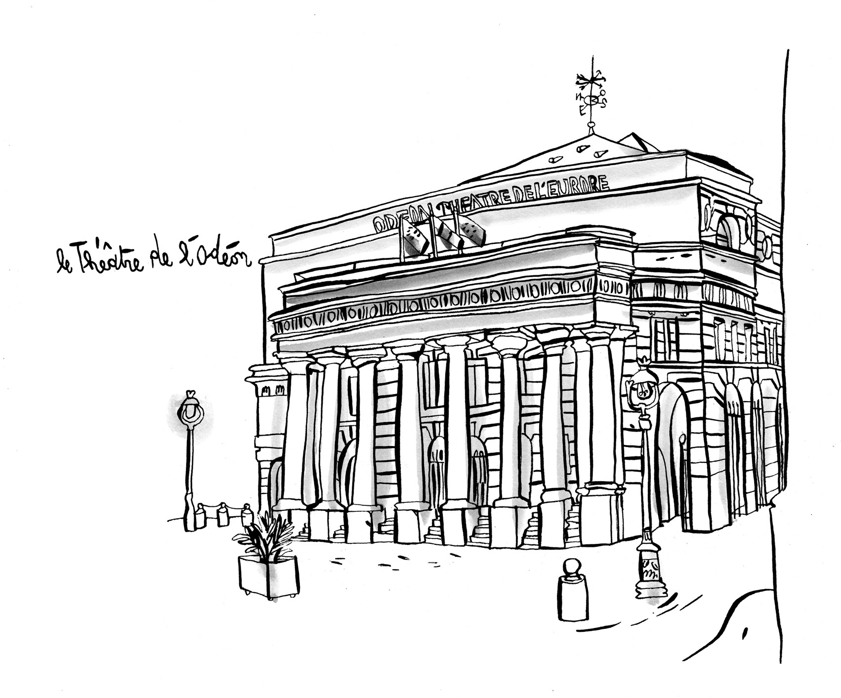 Dessin Odéon Guillaume Reynard Varenne