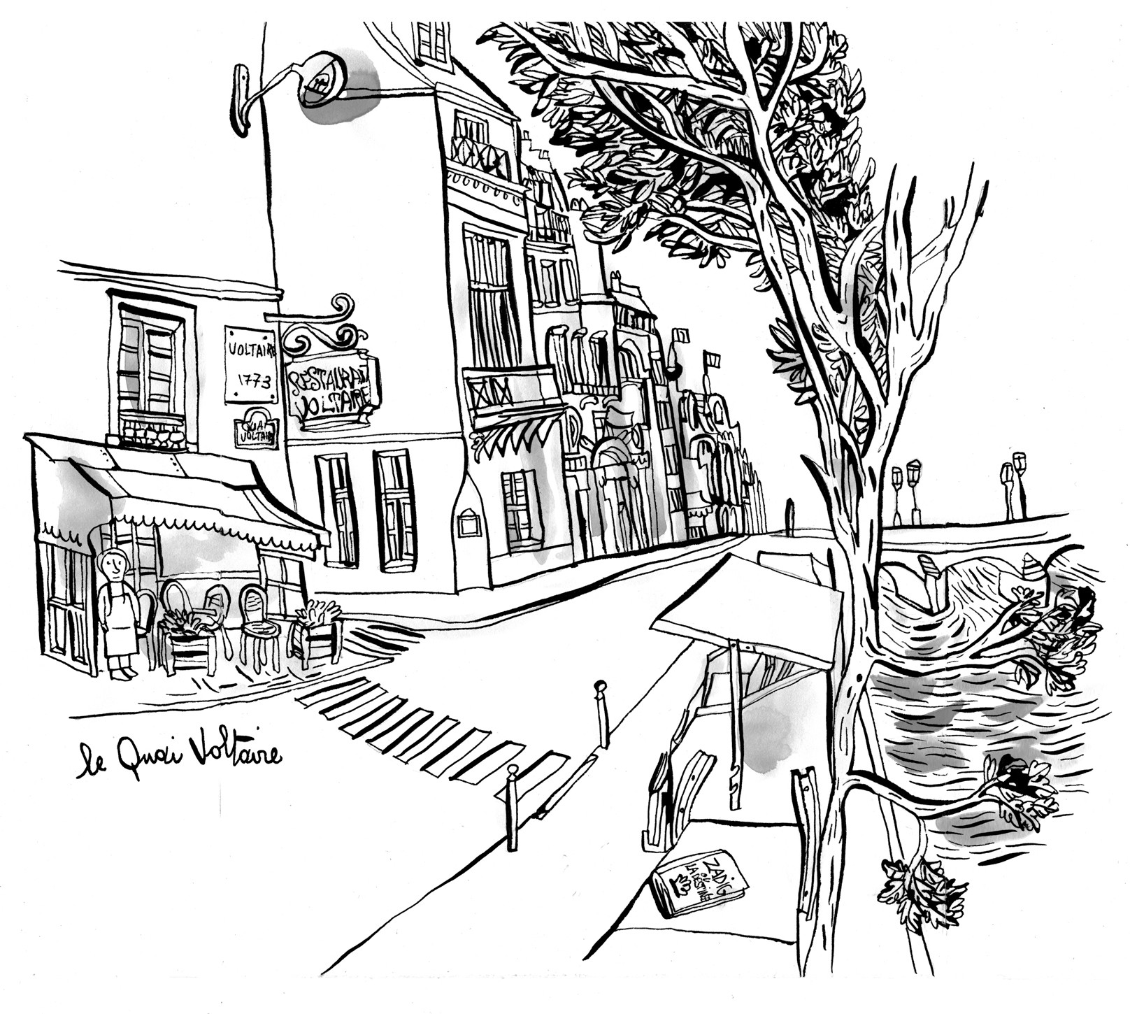 Dessin Quai du 7e Guillaume Reynard Varenne