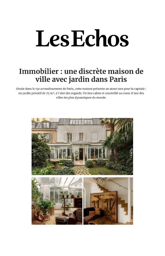 Les-Echos-Presse-Varenne-Immobilier-maison-jardin-paris