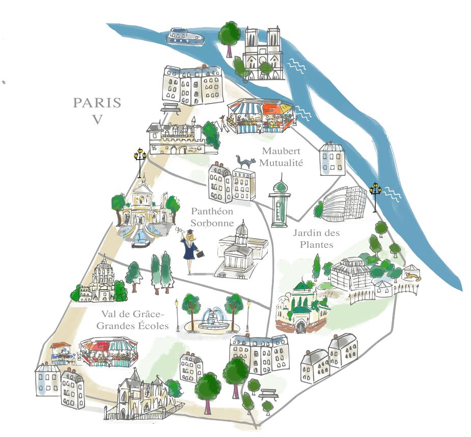 Carte du 5ème arrondissement
